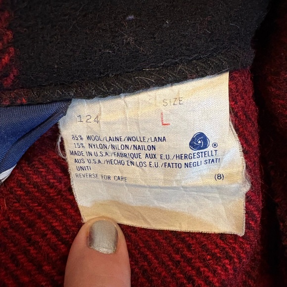 Woolrich 80s Era Vintage Buffalo Plaid Wool Jacket Size Large EUC - Picture 6 of 6